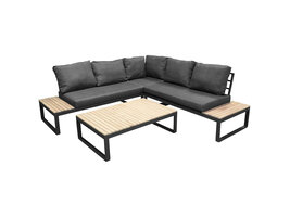 ebuy24 Panama loungeset 2 delen grijs,naturel.