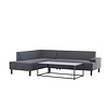 ebuy24 Mecka loungeset 2 delen grijs.