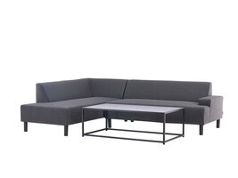 ebuy24 Mecka loungeset 2 delen grijs.