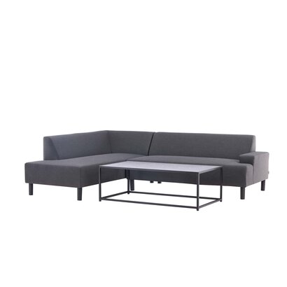 ebuy24 Mecka loungeset 2 delen grijs.