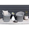 ebuy24 Spoga loungemeubel setjes 3 delen wit,grijs.