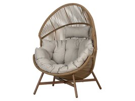 ebuy24 Benny leunstoel tuin naturel.