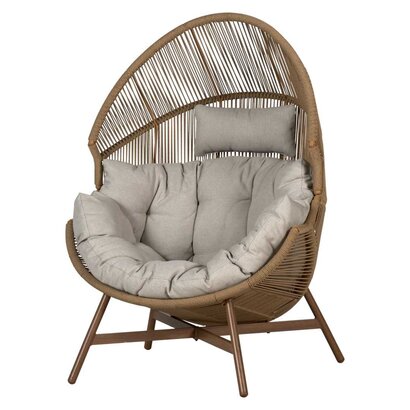 ebuy24 Benny leunstoel tuin naturel.