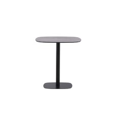 ebuy24 Milano café tafel Ø70 zwart.