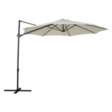 ebuy24 Lars hangende parasol Ø300cm zwart,offwhite.