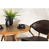 ebuy24 Abrantes tuinmeubelset tafel, 2 stoelen bruin.