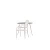 ebuy24 Break tuinmeubelset tafel Ø90cm grijs, 2 stoelen Santorini wit.