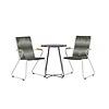 ebuy24 Bacong tuinmeubelset tafel, 2 stoelen zwart,groen.