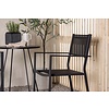 ebuy24 Bacong tuinmeubelset tafel, 2 stoelen zwart.