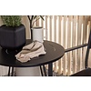 ebuy24 Bacong tuinmeubelset tafel, 2 stoelen zwart.