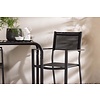 ebuy24 Borneo tuinmeubelset tafel, 2 stoelen zwart.