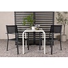 ebuy24 Borneo tuinmeubelset tafel, 2 stoelen beige,zwart.