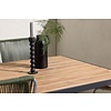 ebuy24 Break tuinmeubelset tafel 90x150cm naturel, 4 stoelen Bois groen.