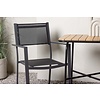 ebuy24 Holmbeck tuinmeubelset tafel, 2 stoelen naturel,zwart.