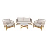 ebuy24 Terracina loungeset incl. kussen buitenshuis bruin,beige.