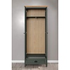 ebuy24 Stanton garderobe opstelling groen, eik decor.