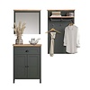 ebuy24 Stanton garderobe opstelling groen, eik decor.