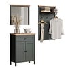 ebuy24 Stanton garderobe opstelling groen, eik decor.