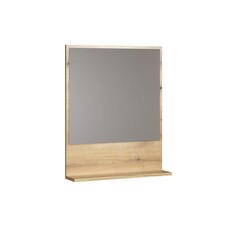 ebuy24 PureBliss spiegel bad 60cm met plank eik decor.