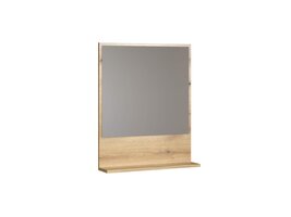 ebuy24 PureBliss spiegel bad 60cm met plank eik decor.