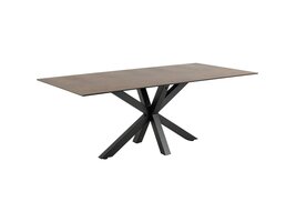 ebuy24 Sky eetkamertafel 100x200cm bruin.