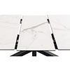 ebuy24 Sky eetkamertafel 90x168/210cm met 1 extra plaat wit.