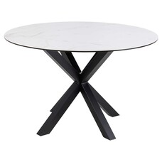 ebuy24 Sky eetkamertafel Ø119cm wit.