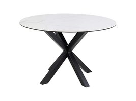 ebuy24 Sky eetkamertafel Ø119cm wit.