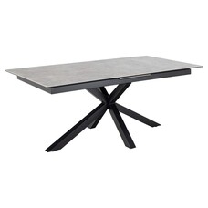 ebuy24 Sky eetkamertafel 100x200/240cm met 1 extra plaat grijs.