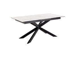 ebuy24 Sirwine eetkamertafel 90x168/210cm met 1 extra plaat wit.