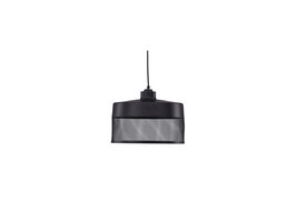 ebuy24 Toulon verlichting hanglamp 33x33x24cm zwart.