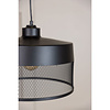 ebuy24 Toulon verlichting hanglamp 33x33x24cm zwart.