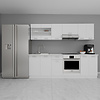 ebuy24 Esilo keukenopstelling , modulekeuken 240 cm wit.