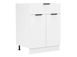 ebuy24 Fasola keuken onderkast 60 cm 2 deuren, 1 lade wit.