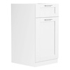 ebuy24 Colura keuken onderkast 40 cm 1 deur, 1 lade wit.