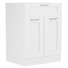 ebuy24 Colura keuken onderkast 60 cm 2 deuren, 1 lade wit.