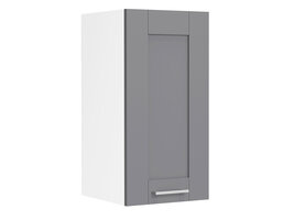 ebuy24 Colura keuken bovenkastje 30 cm 1 deur antracietgrijs, wit.