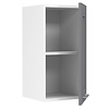 ebuy24 Colura keuken bovenkastje 30 cm 1 deur antracietgrijs, wit.