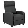 ebuy24 Soma fauteuil recliner met zak, push-functie grijs.