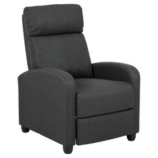 ebuy24 Soma fauteuil recliner met zak, push-functie grijs.