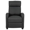 ebuy24 Soma fauteuil recliner met zak, push-functie grijs.