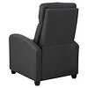 ebuy24 Soma fauteuil recliner met zak, push-functie grijs.