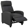 ebuy24 Soma fauteuil recliner met zak, push-functie grijs.