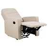 ebuy24 Amala fauteuil recliner met voetsteun beige.