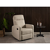 ebuy24 Amala fauteuil recliner met voetsteun beige.