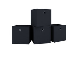 ebuy24 Boxas4 opbergdoos zwart.