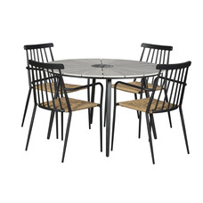 ebuy24 Dance tuintafel en 4 stoelen.