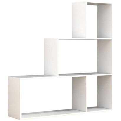 ebuy24 DubilaM wandkast 4 planken wit.