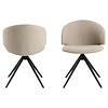 ebuy24 Elly eetkamerstoel draaifunctie beige.