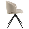 ebuy24 Elly eetkamerstoel draaifunctie beige.